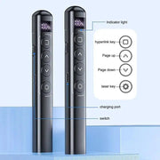 Flip - pen Presentation Clicker RF 2.4GHz PowerPoint Clicker Laser pointer pen Hyperlink Control Wireless IR Red Light Presenter - Lacatang Shop