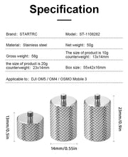 For DJI OM 5 6 Gimbal Balance Counterweight - 50g Clump Weights for OM 4 SE Osmo Mobile 3 2 Zhiyun Smooth 4 Vimble 2 Accessories - Lacatang Shop
