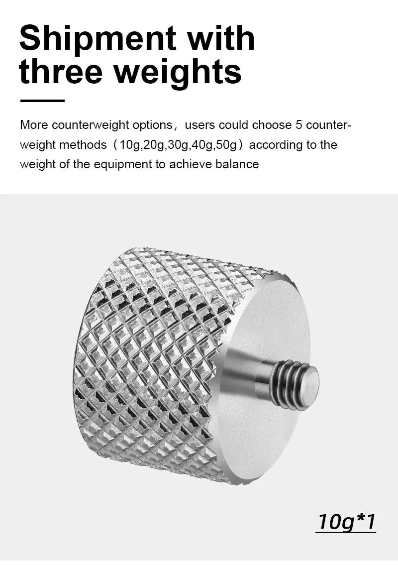For DJI OM 5 6 Gimbal Balance Counterweight - 50g Clump Weights for OM 4 SE Osmo Mobile 3 2 Zhiyun Smooth 4 Vimble 2 Accessories - Lacatang Shop
