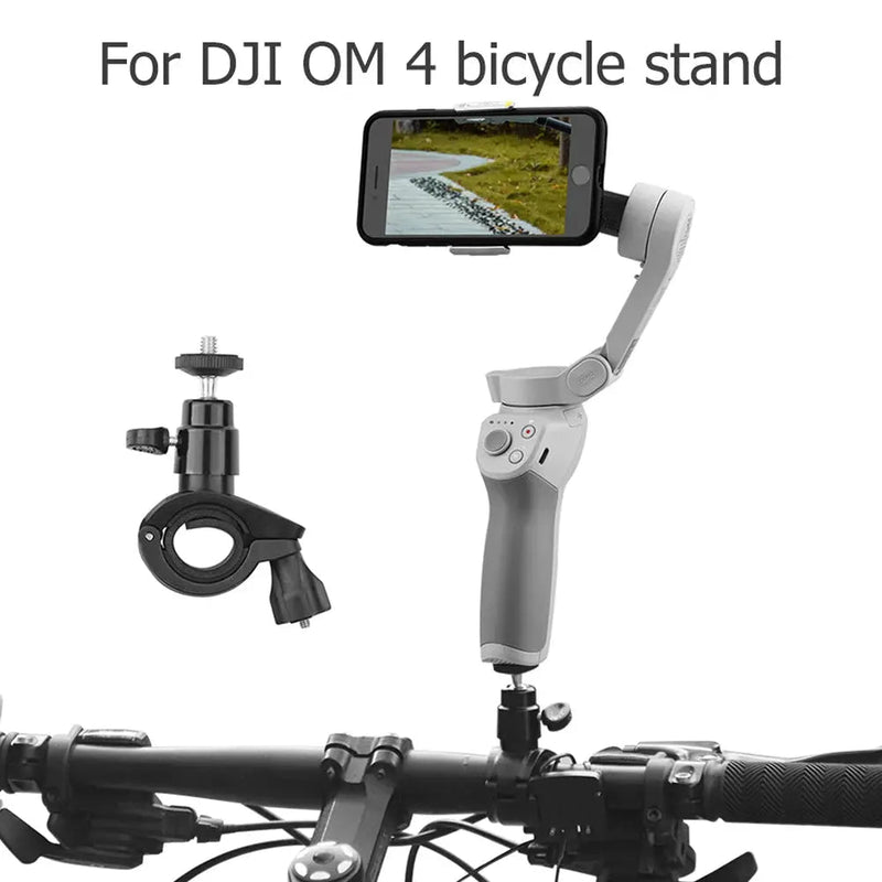For DJI Osmo Mobile OM 4 3 2 Camera Bicycle Stabilizer Mount Holder Bike Handlebar Clamp Tripod Gimbal Propeller Clip Holder - Lacatang Shop