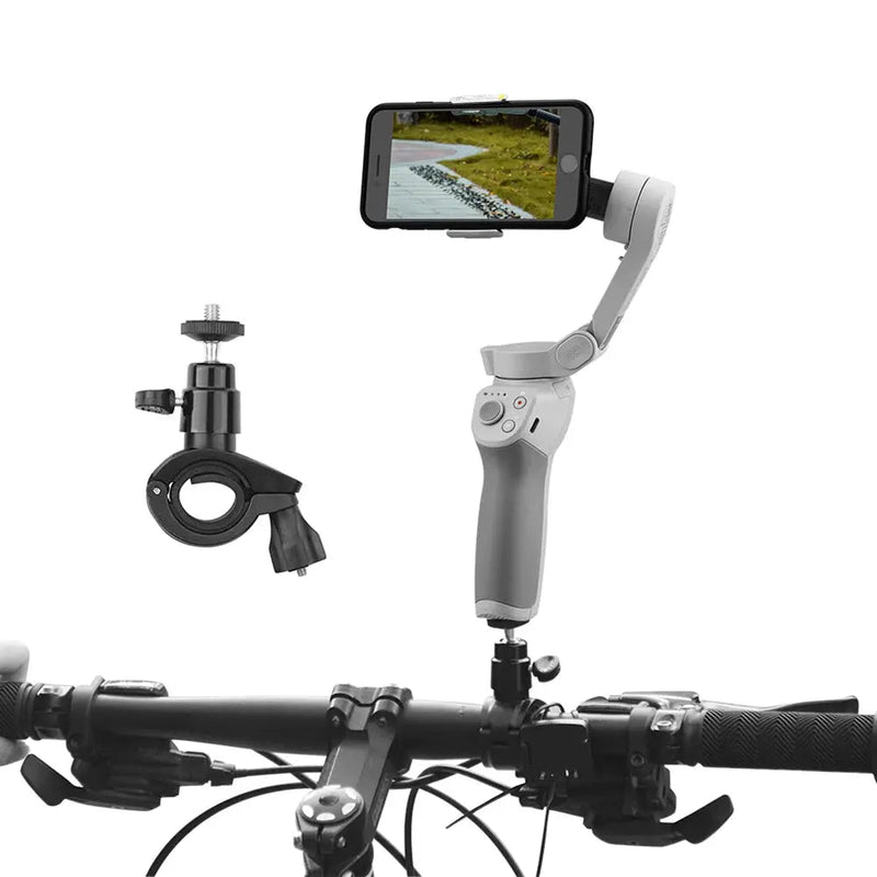 For DJI Osmo Mobile OM 4 3 2 Camera Bicycle Stabilizer Mount Holder Bike Handlebar Clamp Tripod Gimbal Propeller Clip Holder - Lacatang Shop
