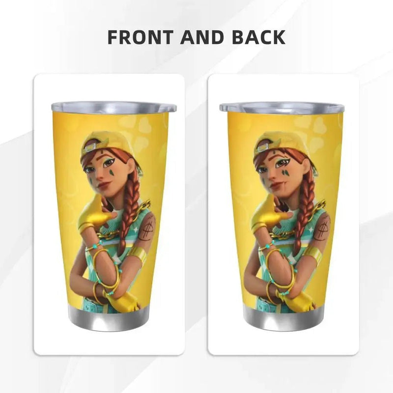 Fort - nite 20oz Stainless Steel Insulated Thermal Coffee Car Cup Cold Hot Mugs Vacuum Flask - Lacatang Shop