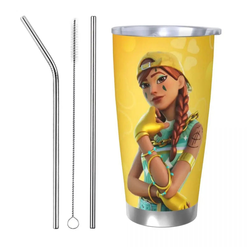 Fort - nite 20oz Stainless Steel Insulated Thermal Coffee Car Cup Cold Hot Mugs Vacuum Flask - Lacatang Shop