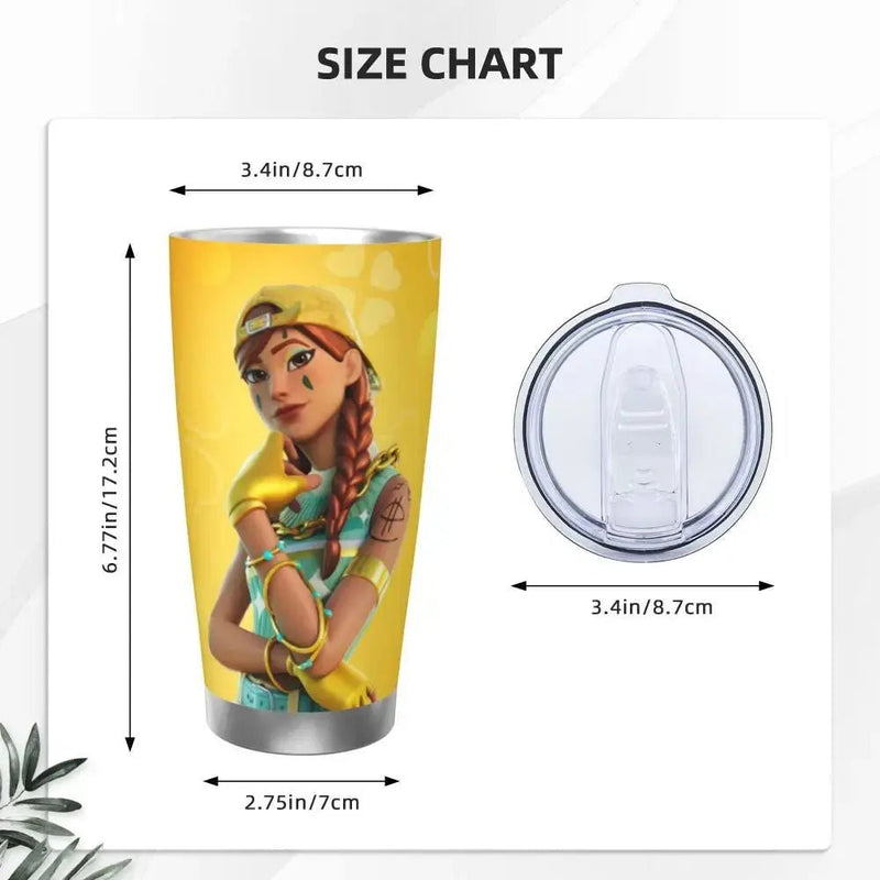 Fort - nite 20oz Stainless Steel Insulated Thermal Coffee Car Cup Cold Hot Mugs Vacuum Flask - Lacatang Shop