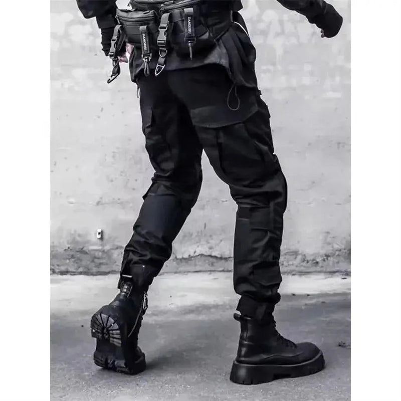 Functional Tactical Motorcycle Pants 2025 Spring Waterproof Cargo Joggers Trousers Men Knee Pad Design Streetwear Fashion Pant - Lacatang Shop