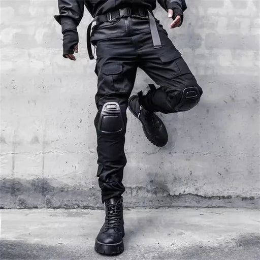 Functional Tactical Motorcycle Pants 2025 Spring Waterproof Cargo Joggers Trousers Men Knee Pad Design Streetwear Fashion Pant - Lacatang Shop