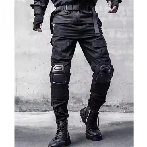 Functional Tactical Motorcycle Pants 2025 Spring Waterproof Cargo Joggers Trousers Men Knee Pad Design Streetwear Fashion Pant - Lacatang Shop