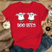 Funny "Boo Bees" Graphic Tee - Casual Summer Short Sleeve Shirt for Women - Lacatang Shop