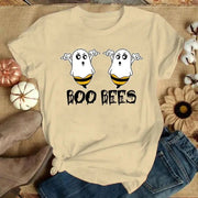 Funny "Boo Bees" Graphic Tee - Casual Summer Short Sleeve Shirt for Women - Lacatang Shop