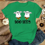 Funny "Boo Bees" Graphic Tee - Casual Summer Short Sleeve Shirt for Women - Lacatang Shop