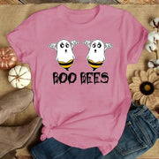 Funny "Boo Bees" Graphic Tee - Casual Summer Short Sleeve Shirt for Women - Lacatang Shop