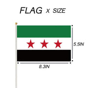 Funny Sticker Flag Map Of Syria Car Party Supplies Arab Republic Syria Three Star Flag Stainless Steel Thermos Cup Party Sticker - Lacatang Shop