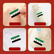 Funny Sticker Flag Map Of Syria Car Party Supplies Arab Republic Syria Three Star Flag Stainless Steel Thermos Cup Party Sticker - Lacatang Shop