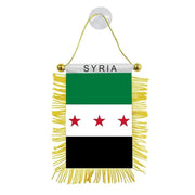 Funny Sticker Flag Map Of Syria Car Party Supplies Arab Republic Syria Three Star Flag Stainless Steel Thermos Cup Party Sticker - Lacatang Shop