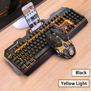 Gaming Keyboard and Mouse Combos Backlit RGB LED USB 104 Key Wired Mechanical Feeling Keyboard Mice For Gaming PC Laptop Office - Lacatang Shop