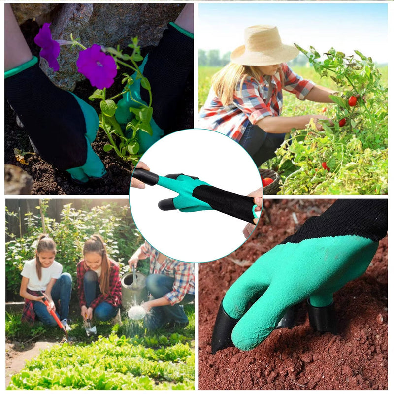 Gardening Gloves with Claws Breathable Waterproof Working Digging Planting Sting - Resistant Non - Slip Protective Latex Gloves - Lacatang Shop