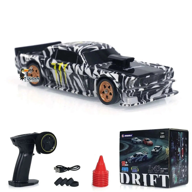 Gifts Outdoor Toys 1/43 RC Mini Race Cars 2.4g Radio Control Drift Car 4WD High - Speed Motor Vehicle Model for Boys TH23884 - Lacatang Shop