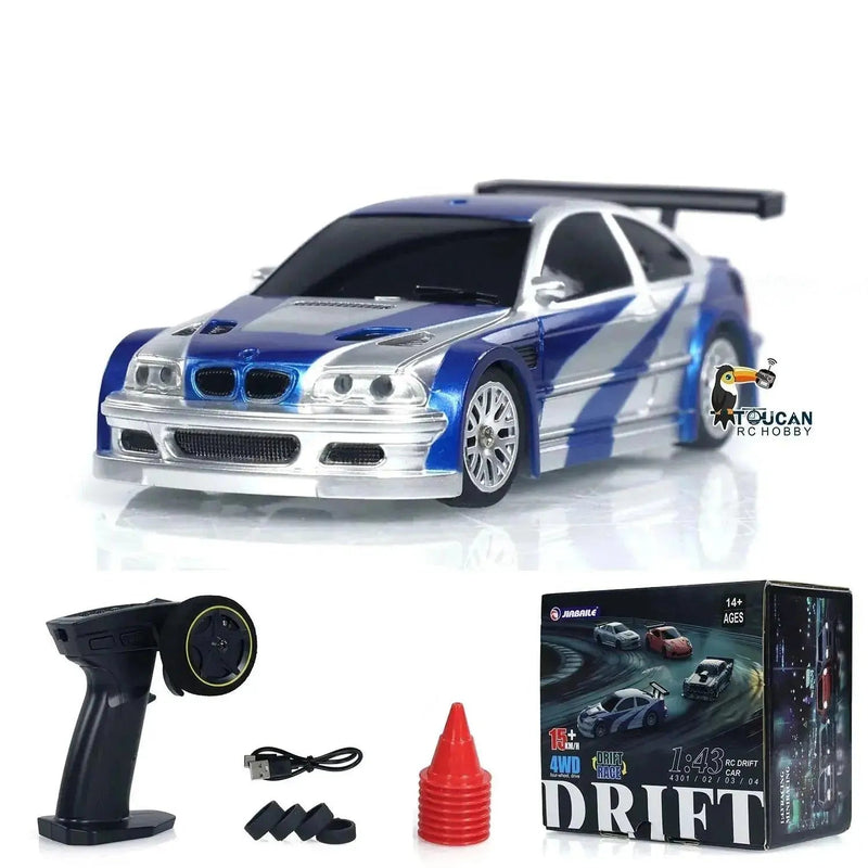 Gifts Outdoor Toys 1/43 RC Mini Race Cars 2.4g Radio Control Drift Car 4WD High - Speed Motor Vehicle Model for Boys TH23884 - Lacatang Shop
