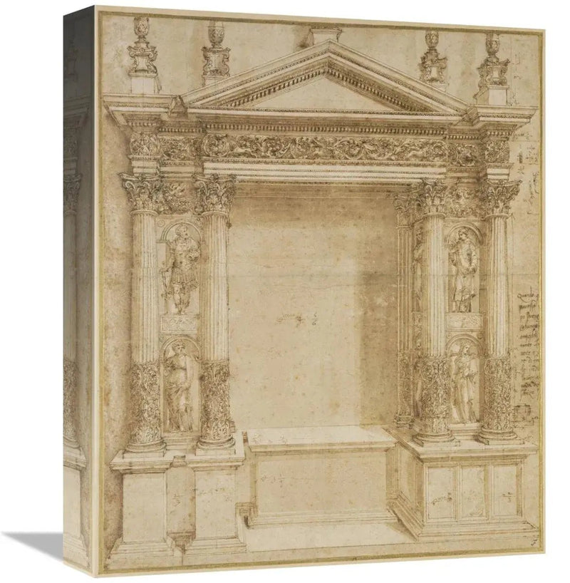 Global Gallery GCS - 453954 - 16 - 142 16 in. Design for an Altar, CA. 1 - Lacatang Shop