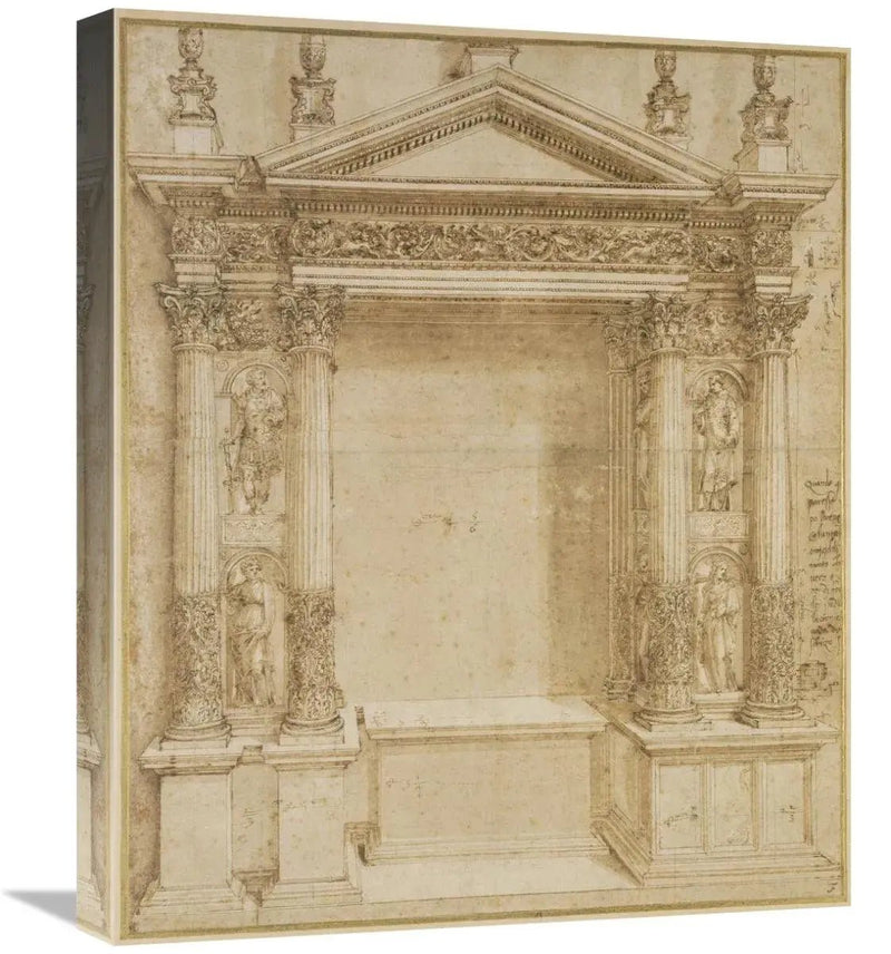 Global Gallery GCS - 453954 - 22 - 142 22 in. Design for an Altar, CA. 1 - Lacatang Shop
