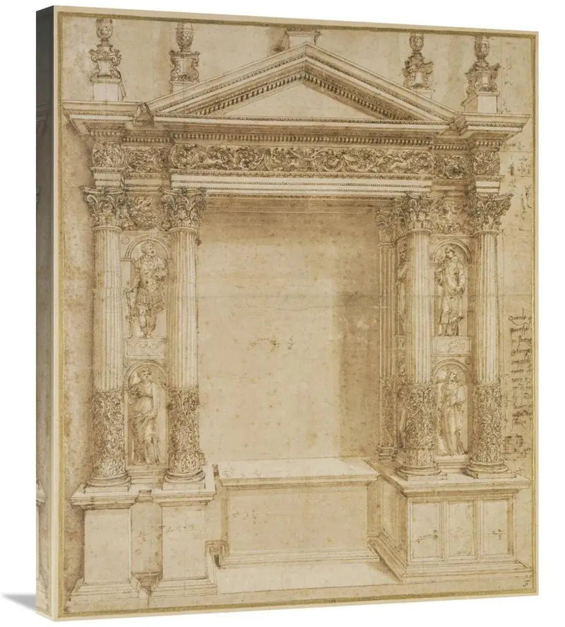 Global Gallery GCS - 453954 - 30 - 142 30 in. Design for an Altar, CA. 1 - Lacatang Shop