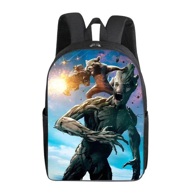 Groot Marvel Superhero Backpack - Cartoon Print School Bag for Students and Office Use, Unisex Gift Idea - Lacatang Shop