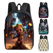 Groot Marvel Superhero Backpack - Cute Cartoon Print School Bag for Students and Office, Perfect Gift for Kids and Adults - Lacatang Shop