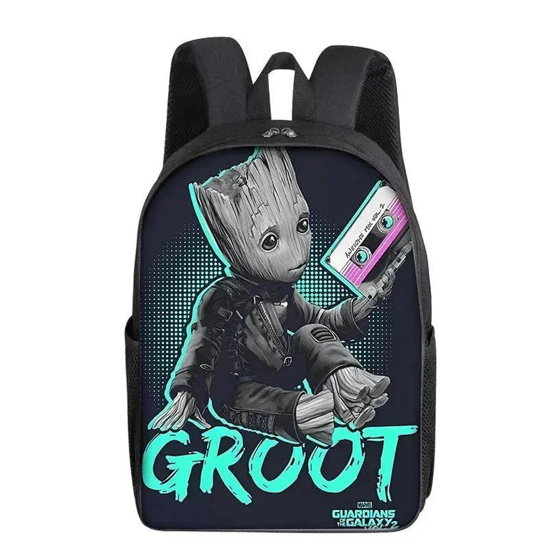 Groot Marvel Superhero School Backpack - Cute Cartoon Design for Students and Office Use, Perfect Gift for Kids and Adults - Lacatang Shop
