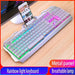 GX2 Wired Combination 104 Keys Mechanical Feel Keyboard and Mouse Replaceable Waterproof RGB Backlight Keyboard And Mouse Cover, - Lacatang Shop