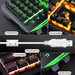 GX2 Wired Combination 104 Keys Mechanical Feel Keyboard and Mouse Replaceable Waterproof RGB Backlight Keyboard And Mouse Cover, - Lacatang Shop