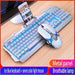 GX2 Wired Combination 104 Keys Mechanical Feel Keyboard and Mouse Replaceable Waterproof RGB Backlight Keyboard And Mouse Cover, - Lacatang Shop