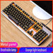 GX2 Wired Combination 104 Keys Mechanical Feel Keyboard and Mouse Replaceable Waterproof RGB Backlight Keyboard And Mouse Cover, - Lacatang Shop