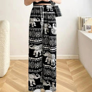 Harem Pants Women High Waist Outfits Hippy Boho Trousers for Women Wide Leg Hippie Pants for Female Women Ladies Summer - Lacatang Shop