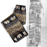 Harem Pants Women High Waist Outfits Hippy Boho Trousers for Women Wide Leg Hippie Pants for Female Women Ladies Summer - Lacatang Shop