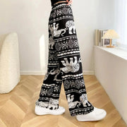 Harem Pants Women High Waist Outfits Hippy Boho Trousers for Women Wide Leg Hippie Pants for Female Women Ladies Summer - Lacatang Shop