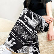 Harem Pants Women High Waist Outfits Hippy Boho Trousers for Women Wide Leg Hippie Pants for Female Women Ladies Summer - Lacatang Shop