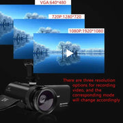 HD 1080P Professional Digital Video Camera With Mic 16 Million Pixels DV Audio Multifunction Anti - shaking Photographic Machine - Lacatang Shop