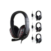 Headphones 3.5mm Wired Gaming Headset Earphones Music For PS4 Play Station 4 Game PC Chat computer With Microphone - Lacatang Shop