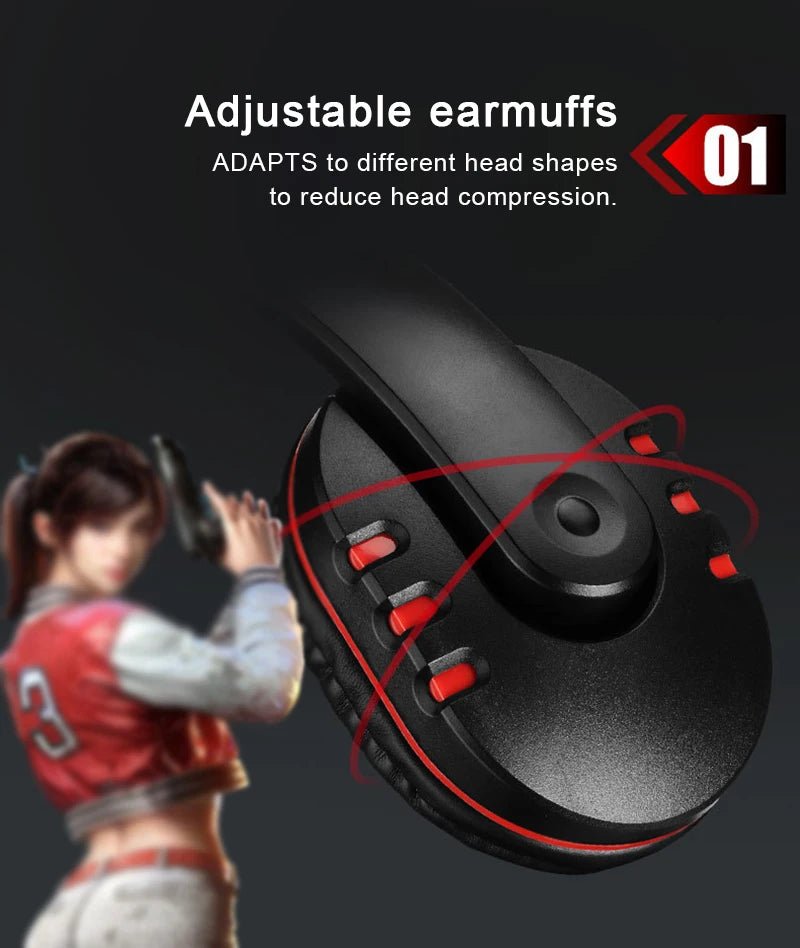 Headphones 3.5MM Wired Gaming Headset Earphones Music For PS4 Play Station 4 Game PC Chat Computer With Microphone - Lacatang Shop