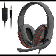 Headphones 3.5MM Wired Gaming Headset Earphones Music For PS4 Play Station 4 Game PC Chat Computer With Microphone - Lacatang Shop