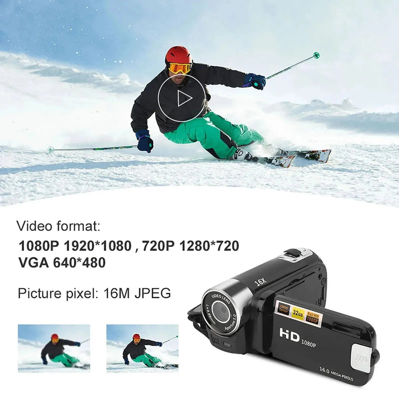 High Definition Camcorder DV Camcorder Camcorder Video Camera 2.4 Inch Camera for Teenagers Student Kids Photography - Lacatang Shop