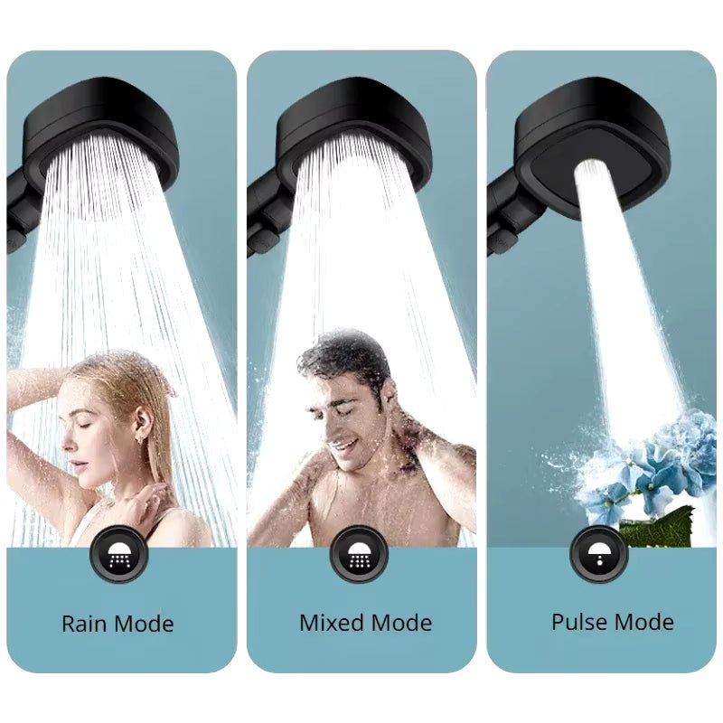 High Pressure Water Saving Shower Head with 3 Modes - Lacatang Shop