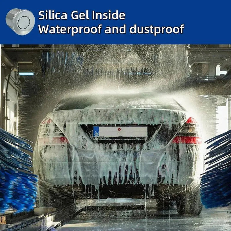 HIPPBQCC Car Parking Sensor Kit 4 Sensors Buzzer 22mm Reverse Backup Radar Sound Alert Indicator Probe System 12V Free Shipping - Lacatang Shop