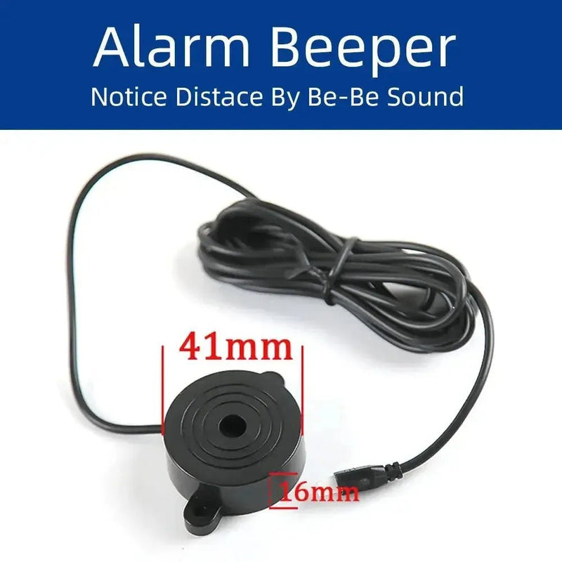 HIPPBQCC Car Parking Sensor Kit 4 Sensors Buzzer 22mm Reverse Backup Radar Sound Alert Indicator Probe System 12V Free Shipping - Lacatang Shop