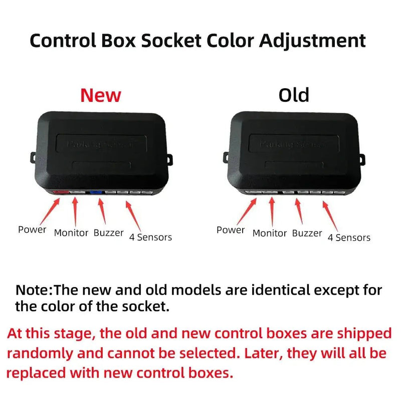 HIPPBQCC Car Parking Sensor Kit 4 Sensors Buzzer 22mm Reverse Backup Radar Sound Alert Indicator Probe System 12V Free Shipping - Lacatang Shop