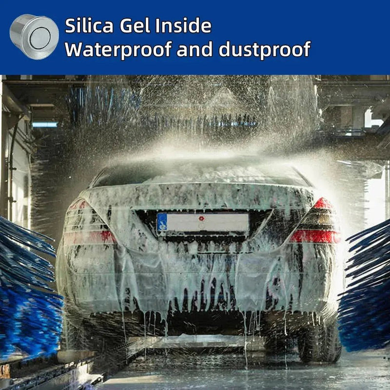 HIPPBQCC Car Parking Sensor Kit 4 Sensors Buzzer 22mm Reverse Backup Radar Sound Alert Indicator Probe System 12V Free Shipping - Lacatang Shop