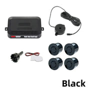 HIPPBQCC Car Parking Sensor Kit 4 Sensors Buzzer 22mm Reverse Backup Radar Sound Alert Indicator Probe System 12V Free Shipping - Lacatang Shop