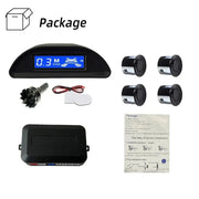 HIPPBQCC Parking Sensor For Car With Auto Parktronic Reverse LED Monitor 4 Sensors Radar Detector System Backlight Display - Lacatang Shop