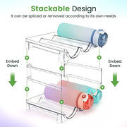 HydraSort Duo: Stackable Water Bottle Organizer - Lacatang Shop