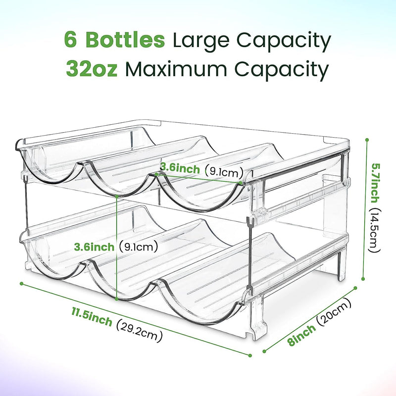 HydraSort Duo: Stackable Water Bottle Organizer - Lacatang Shop